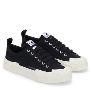 Superga Unisex Adult 2660 Stripe Big Bumpers Trainers (Black/Off White)