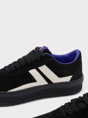 Lanvin X Future For Men Black Leather Cash Sneakers