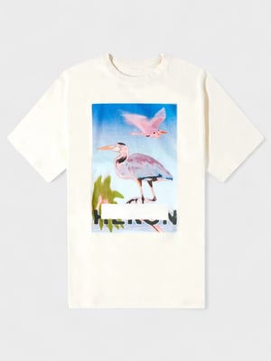 Heron Preston Censored Heron Short Sleeeve Tee Off White