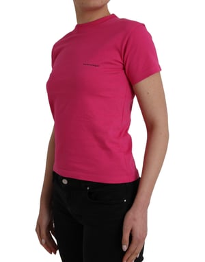Balenciaga Logo T-shirt Korte Mouw Roze