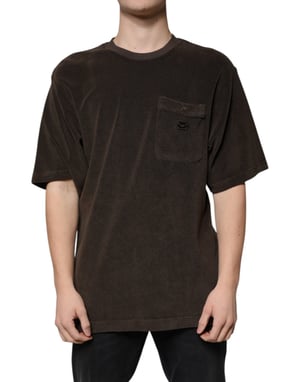 Frottéficka T-shirt Brun