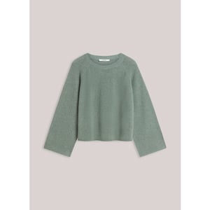 Summum 7s7950-70045 619 sweater superfine merino wool blend knit eucalyptus
