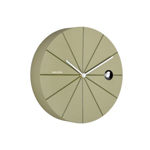 Karlsson wandklok destacado cuckoo olive green w. luxury green- Ø28cm