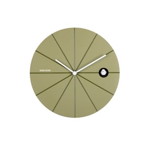Karlsson wandklok destacado cuckoo olive green w. luxury green- Ø28cm