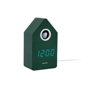 Karlsson wekker cuckoo led retro green