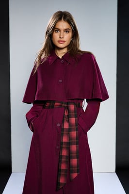 Runway 1.8.18 Belted Cape Coat