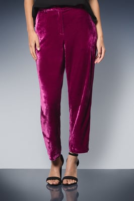 Petite Velvet Trouser