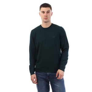 Men's Boss Bagritte-E Extra-Fine Merino Sweater in Green