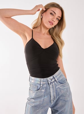 Slinky Twist Front Bodysuit
