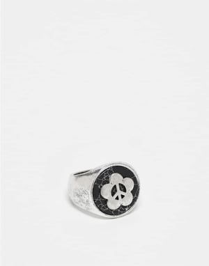 Classics 77 – Peace of Mind – Signetring i silver med halvädelstenar