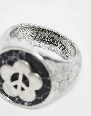 Classics 77 – Peace of Mind – Signetring i silver med halvädelstenar