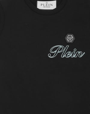Jersey T-Shirt Round Neck Ss Italic Plein