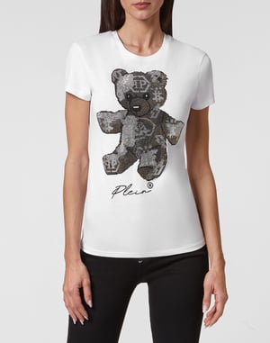 T-shirt med rund halsringning
