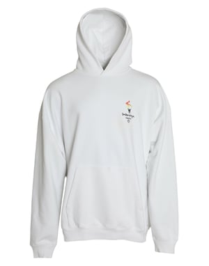 Olympic Torch Logo Hoodie Oversized Knitwear