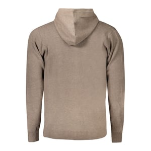Stickad Zip Hoodie Casual Stil