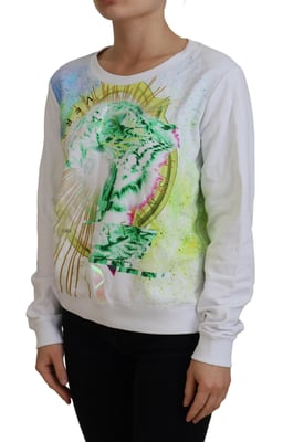 Tigertryckt sweatshirt