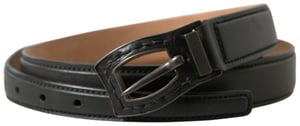 Leather Belt With Unique Buckle