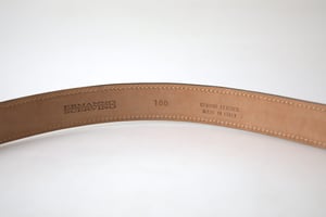 Leather Belt With Unique Buckle