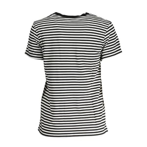 Gestreepte T-shirt met korte mouwen en ronde hals