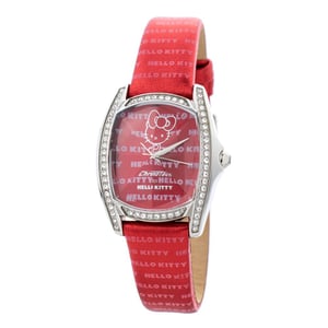 Hello Kitty Röd Läderarmbandsur