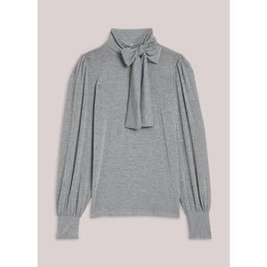 Summum 3s5235-30644 825 top scarf soft lurex mid grey