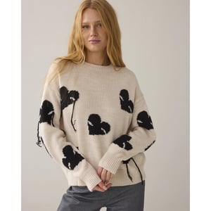 Summum 7s7960-70052 122 sweater instarsia knit ivory