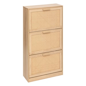 4goodz Schoenenkast ubud 24x60x113 cm 3 lades voor 12 paar -