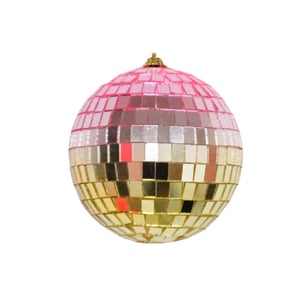 House Vitamin Christmas decoration christmas hanger discoball foam pink/gold -