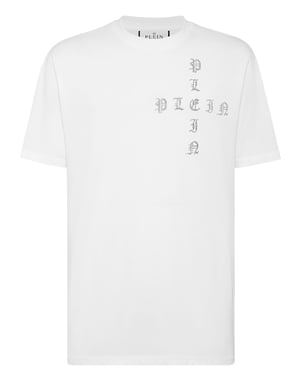 T-shirt Rund Hals Gotisk Plein