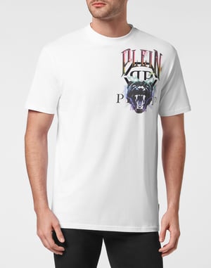 T-shirt med rund halsringning