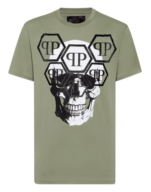 T-shirt Rund Hals Dödskalle