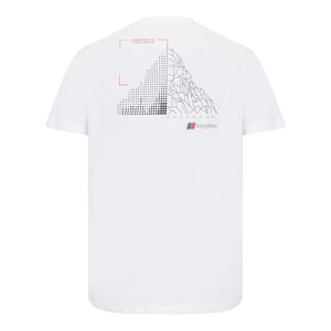 Berghaus Men's Short Sleeve Mount Diagram Tee White