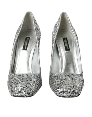 Pailletten Pumps met Sieraden Detail