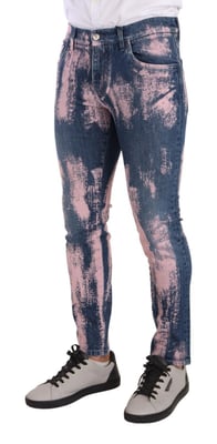 Färgsplatter Slim Jeans