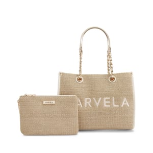 Carvela  Sorrento Midi Raffia Bag