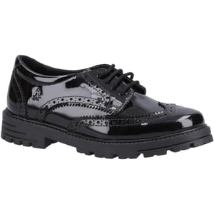 Hush Puppies Schoolschoenen in lakleer voor meisjes (Zwart)