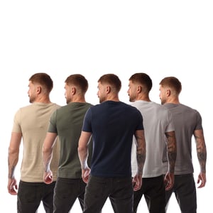 Nicce Heren Buena T-Shirt (5-pack) (Veelkleurig)