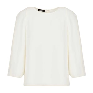 Emporio Armani Dam/dam enfärgad topp (Vit)