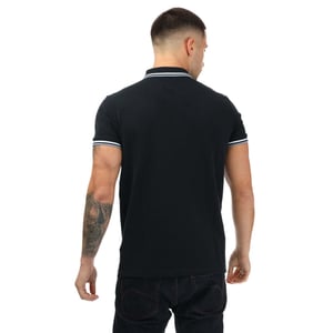 Weekend Offender Herr Vancouver Tipped Polo Shirt (Marinblått)
