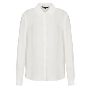 Armani Exchange Dam/kvinnor - enfärgad Soft Touch-skjorta (Vit)