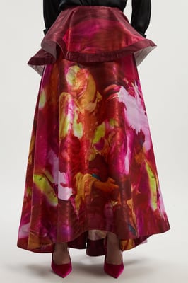 Lily Macrae - Textured Ruffle Detail Prom Skirt