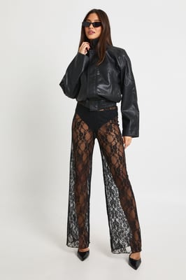 Lace Straight Leg Trouser