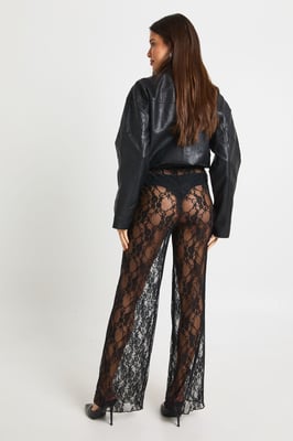 Lace Straight Leg Trouser
