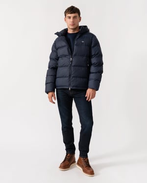 Active Cloud Puffer Jacket Jacket in Dark Blue
