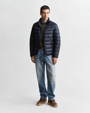 Light Down Padded Jacket in Dark Blue