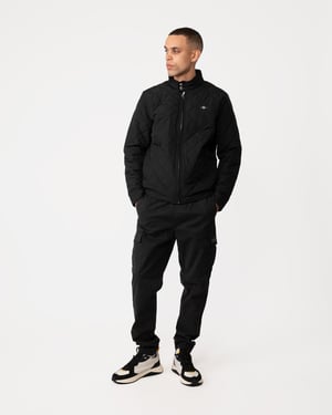 Black Windcheater Jacket in Black