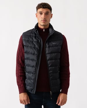 Light Down Padded Gilet Gilet in Black