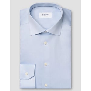 Eton Solid signature twill shirt lange mouw overhemden 100012342