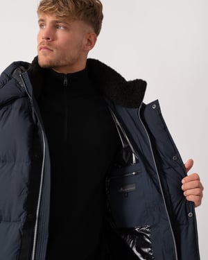 Everest 3Q Puffer Jacket in Dark Blue
