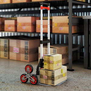 4goodz Steekwagen trapklimmer opvouwbaar trolley max70kg -